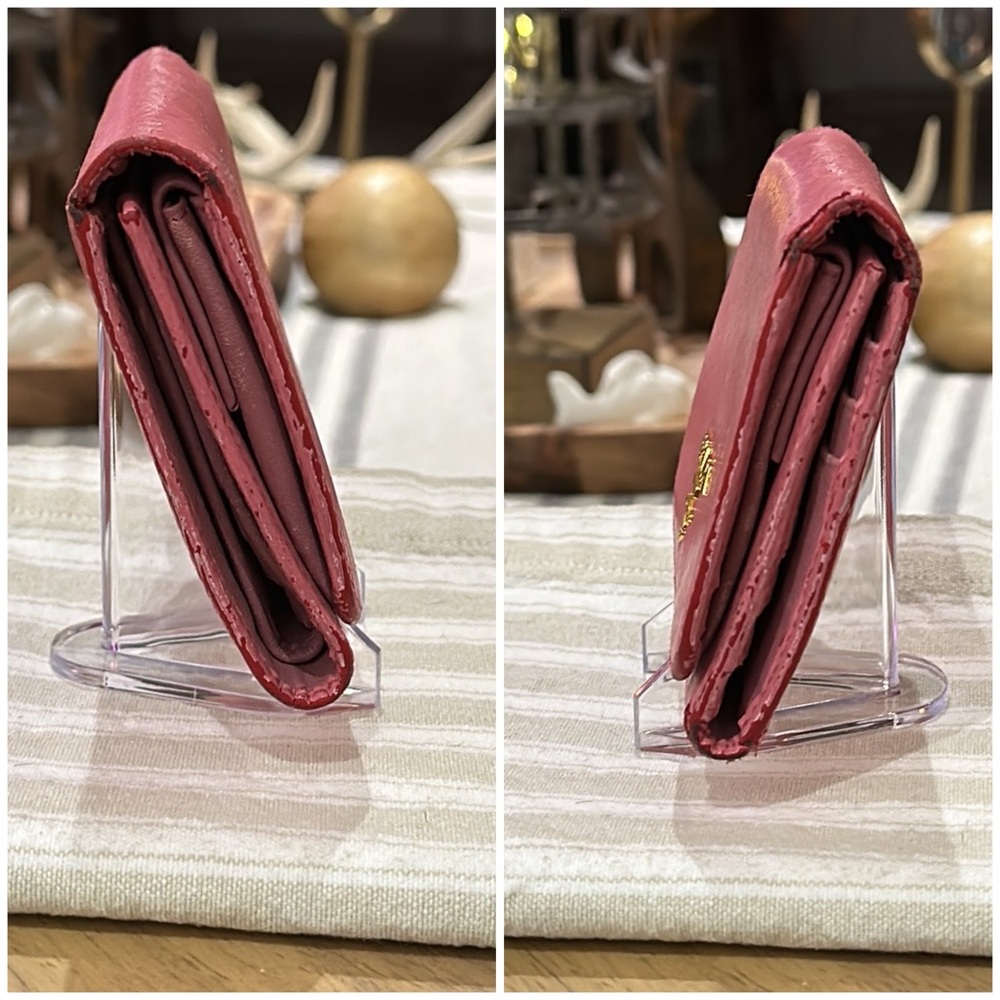 Authentic Prada Vitello Move Bi-Color Tri-Fold Co… - image 8